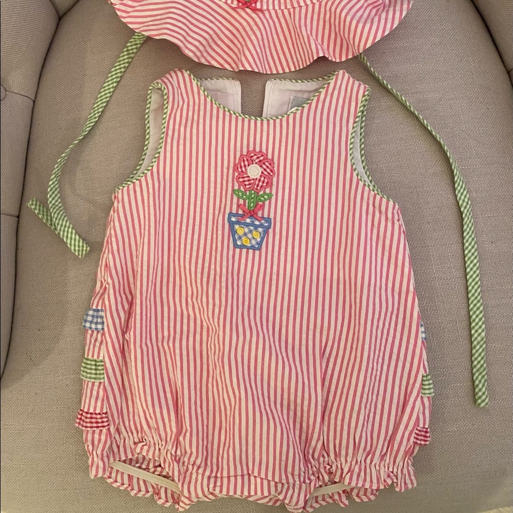 Perfect Condition Florence Eiseman Romper and Hat